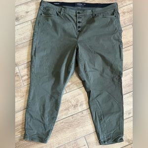 Torrid sky high skinny with 5 button fly